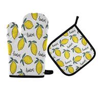 Mnsruu Gant de cuisine et manique en forme de citron, résistant à la chaleur, pour la cuisine, la cuisson, le barbecue