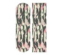 Mnsruu Ghost Leaf Hide Pattern Skateboard Grip Tape, Longboards Griptape Antidérapant Scooter Griptape Sand Paper Sheet Sticker 22,9 x 83,8 cm