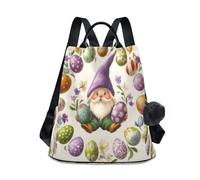 Mnsruu Gnomes Circle Sac à dos antivol décontracté pour femme