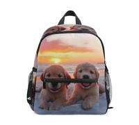 Mnsruu Golden Retriever Sac à dos pour enfant Motif chiot