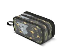 Mnsruu Koala in The Forest Trousse à crayons grande capacité 3 compartiments pour fournitures scolaires garçons filles, multicolore, Taille unique, Organiseur de sac