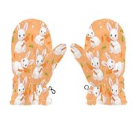 Mnsruu Lapin with Love Moufles de neige pour garçons et filles - Moufles d'hiver pour garçons et filles - Moufles de ski pour tout-petits