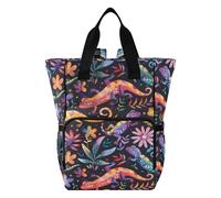 Mnsruu Lizards Sac à langer super romantique pour bébé Sac à dos Grand sac étanche Voyage Sacs à langer pour mamans et papas