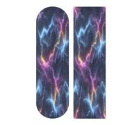 Mnsruu Longboards Bande antidérapante pour skateboard Motif foudre 22,9 x 83,8 cm