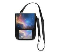 Mnsruu Nebula and Stars Galaxy Portefeuille de voyage avec sangle réglable pour passeport, carte de crédit, gadget, unisexe, #01, Taille unique, Mode