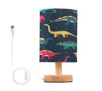 Mnsruu Petite lampe de table pour chambre à coucher, lampe de table dinosaure, lampe de chevet pour salon, bureau