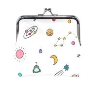 Mnsruu Porte-monnaie portable pour femmes et filles, pochette cosmos spatiale, astronomie, mini porte-monnaie en cuir pour femmes et filles, cartes de crédit, clés, pièces de monnaie, casque, #05,