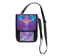 Mnsruu Portefeuille de voyage unisexe avec sangle réglable Motif éléphant Paisley Boho Mandala, #01, Taille unique, Mode