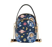 Mnsruu Sac à bandoulière pour femme, astronaute, singe enfantin, sac à main, petit sac à bandoulière avec sangle réglable