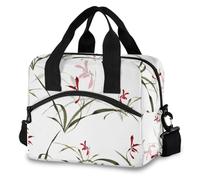 Mnsruu Sac à déjeuner isotherme motif orchidées sauvages pour femmes, enfants, réutilisable, étanche, sac isotherme pour le travail, l'école, le barbecue, le pique-nique