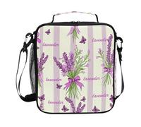 Mnsruu Sac à déjeuner isotherme pour garçons et filles - Motif Paris - Lavande