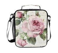 Mnsruu Sac à déjeuner isotherme pour garçons et filles Motif roses Vieux Paris France