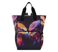 Mnsruu Sac à dos à langer pour bébé, motif aigles, deux grands sacs à langer de voyage étanches pour mamans et papas