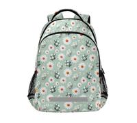 Mnsruu Sac à dos d'école en forme d'œuf de chrysanthème pour étudiants et adolescents