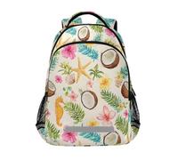 Mnsruu Sac à dos d'école en noix de coco hippocampe étoile de mer pour garçons et filles