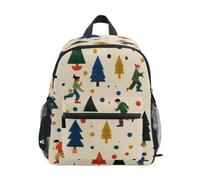 Mnsruu Sac à dos léger pour enfants filles garçons motif arbre à pois sac à dos maternelle sac à dos de garderie, 37 x 31 x 6 cm, Gens des arbres à pois, S, Décontracté