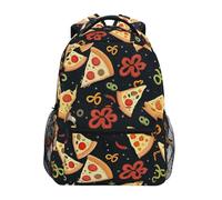 Mnsruu Sac à dos motif pizzas pour étudiants, garçons et filles, sac d'école, sac à dos pour enfants, sac à dos de voyage décontracté