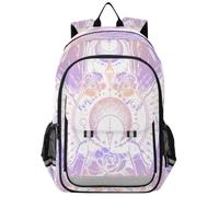 Mnsruu Sac à dos pour ordinateur portable 15,6" - Astrologie magique - Sac à dos d'alchimie pour adolescentes - Sac à dos de voyage léger pour le travail universitaire - 45 x 33 x 17 cm