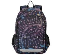 Mnsruu Sac à dos pour ordinateur portable de 15,6 pouces, soleil, lune, étoile, astrologie et alchimie, sac à dos de voyage léger pour le travail universitaire, 45 x 33 x 17 cm