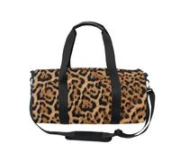 Mnsruu Sac de sport avec bandoulière pour homme et femme - Motif léopard Jaguar - Sac de sport avec compartiment à chaussures pour la nuit, le week-end, #01, Taille unique, Mode