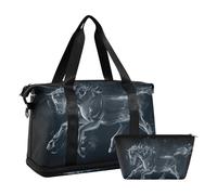 Mnsruu Sac de sport Horse in Dark Night, #04, Taille unique, Mode