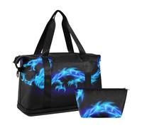 Mnsruu Sacs de sport Blue Fire Dragon, #04, Taille unique, Mode