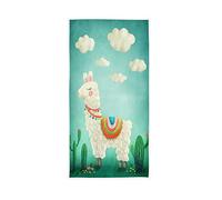 Mnsruu Serviette de bain douce en forme de lama, d'alpaga, de nuage, de cactus, pour le bain, l'hôtel, le spa, la gym, le sport - 76 x 38 cm
