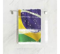 Mnsruu Serviette de Bain Drapeau du Brésil 76 x 38 cm