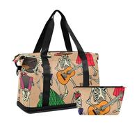 Mnsruu Skeletons Day of The Dead Dia De Los Muertos Sac de sport, #04, Taille unique, Mode