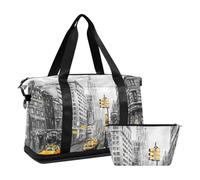 Mnsruu Street View of New York Sports Duffel Bags, #04, Taille unique, Mode
