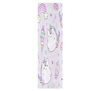 Mnsruu Sucre Mignon Chat Licorne Grips Skateboard Bande Antidérapant Planche à Roulettes Grip Papier de Verre Sports Plein air Scooter (84 x 23 cm)
