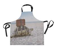 Mnsruu Tablier pour femmes, hommes, filles, chef avec poches, valise tortue, tablier de cuisine pour la cuisine, la pâtisserie, le jardinage