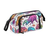 Mnsruu Trousse à crayons de grande capacité avec motif dinosaure fossile pour garçons et filles
