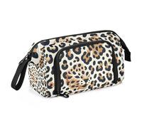 Mnsruu Trousse à crayons de grande capacité, motif léopard guépard, trousse à crayons pour l'école, l'université, le bureau, pour adolescents, adultes, étudiants, Léopard Face Guépard, Taille unique,