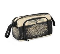 Mnsruu Trousse à crayons de grande capacité Motif silhouette d'arbre avec racines pour bureau, école, multicolore, Cartable