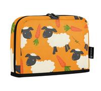 Mnsruu Trousse à crayons de grande capacité pour garçons et filles - Motif mouton mangeant des carottes - Pour l'école, le bureau, le travail