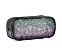 Mnsruu Trousse d'école avec étoiles fluo brillantes pour filles, garçons, adolescents, étudiants, 24 x 10,5 x 8 cm, #01, Taille unique, Charmant