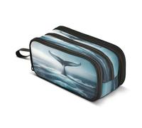 Mnsruu Whale Tail Trousse à crayons grande capacité 3 compartiments pour fournitures scolaires garçons filles, multicolore, Taille unique, Organiseur de sac