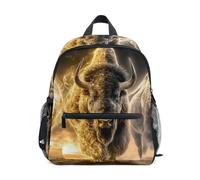 Mnsruu Wild Beasts Sac à dos pour enfant Motif vache