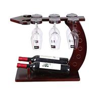 MNSSRN-KPQ Rack Anchor vin en Bois, en Verre autoportant Creative Mode vin Bouteille de vin Présentoir Home Office Décorations Wine Rack