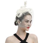 MNSWR Chapeau De Voilette Banquet Fascinator Poignet Wok Chapeaux Pour Femmes Fascinators Womens Bow Top Hat For Tea Party Cocktail Ball Wedding Church Outil Bois Chapeaux Melon Femme