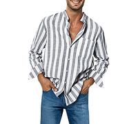 MNSWR Chemise en Lin Homme T Shirt Slim Fit Chemises Été Casual Tee,Chemise De Ceremonie pour Hommes en Coton Chemisette Homme Manche Courte Chemise Homme Slim Gilet Homme sans Manche Tee Shirt Ho