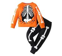 MNSWR Costume Halloween Bebe Costume Squelette,Bebe Fille 0-3 Mois Ensemble Bébé Halloween Deguisement Grande Taille Tenue Lapin Bebe Photo Body Bebe Fille 9 Mois Costume Citrouille Enfant Table P