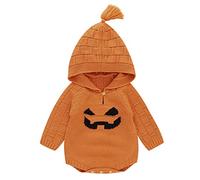 MNSWR Déguisement Halloween Bébé Halloween Citrouille,Costume Drole Tenue De Basket Doudoune Bebe Fille Body Manche Longue Bebe 36 Mois Surpyjama Bebe Vêtement Bébé Robe De Fille Pyjama Grenouillè