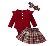 MNSWR Ensembles Bébé Fille 2 ans Vetement Bebe Fille Vêtements Ensemble Body Bebe 0-3 Mois Robes Bébé Fille