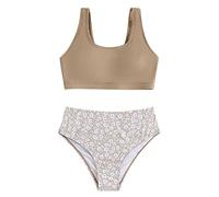 MNSWR Maillot Bain Bebe Fille Swimwear Fille Maillot De Bain 1 Pièce Garçon Fille,Haut Manches Courtes + Jupe-Culotte Tankini Maillot De Bain 2 Pieces pour Enfant Filles Maillot De 9-11 Ans
