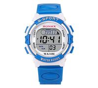 MNSWR Montre Numériques Enfants Garçon Fille Montre Fille 7 Ans Cheval Strass Et Paillettes Vêtements Montre Digital Enfant Montre Enfant Fille Princesse Montre Rose Montre Enfant Bleu Montre Enfa