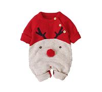 MNSWR Noel Costume Bebe,Costume Noël Bebe Garcon 2 Ans Décorations De Noël Pull De Noel Barboteuse Bebe Fille Noel Combinaison Anti Uv Bebe 6 Mois Vêtements Garçon Costume Carnaval Bebe 3 Mois 6-9 mo