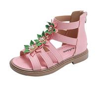 MNSWR Sandales Fille Chaussons pour Filles Et Femmes,Sandales Fille Sandales pour Fille High Wedges à Talon Compensé Chaussure Neige Fille Chausson été Fille Enfants Sabots Mules Pantoufles 24