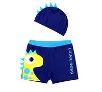 MNSWR Short Enfant Gargon Short Piscine avec Slip Boxer Bermuda De Plage Été,Boxer De Bain Combinaison Bebe Piscine Maillot De Bain Vintage Enfants Swimwear Trunks Maillot De Bain Garcon 2-3 Ans